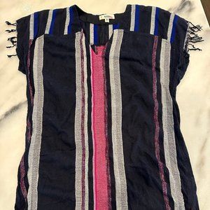 Lemlem Cover Up, Size small in Black, white, pink and blue